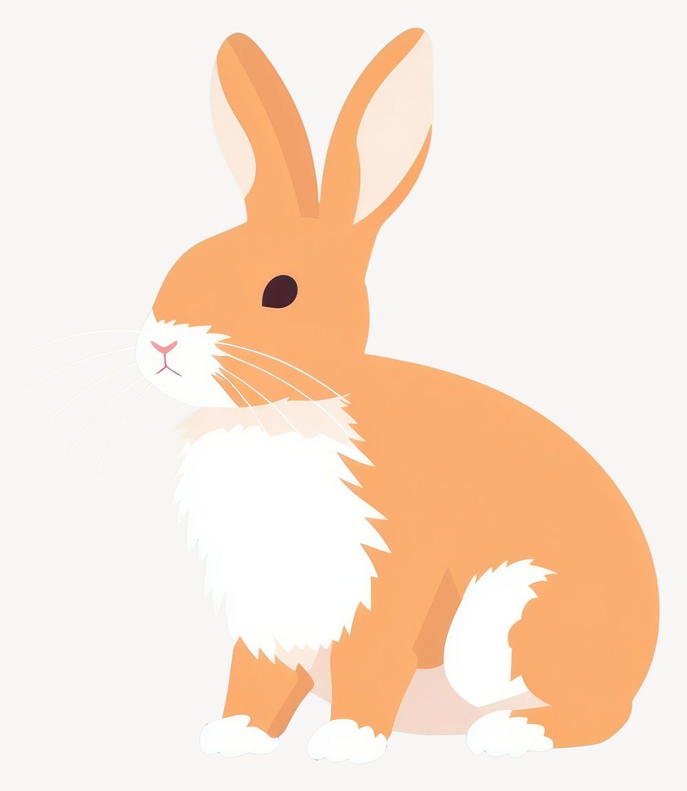 Rabbit illustration background animal vector