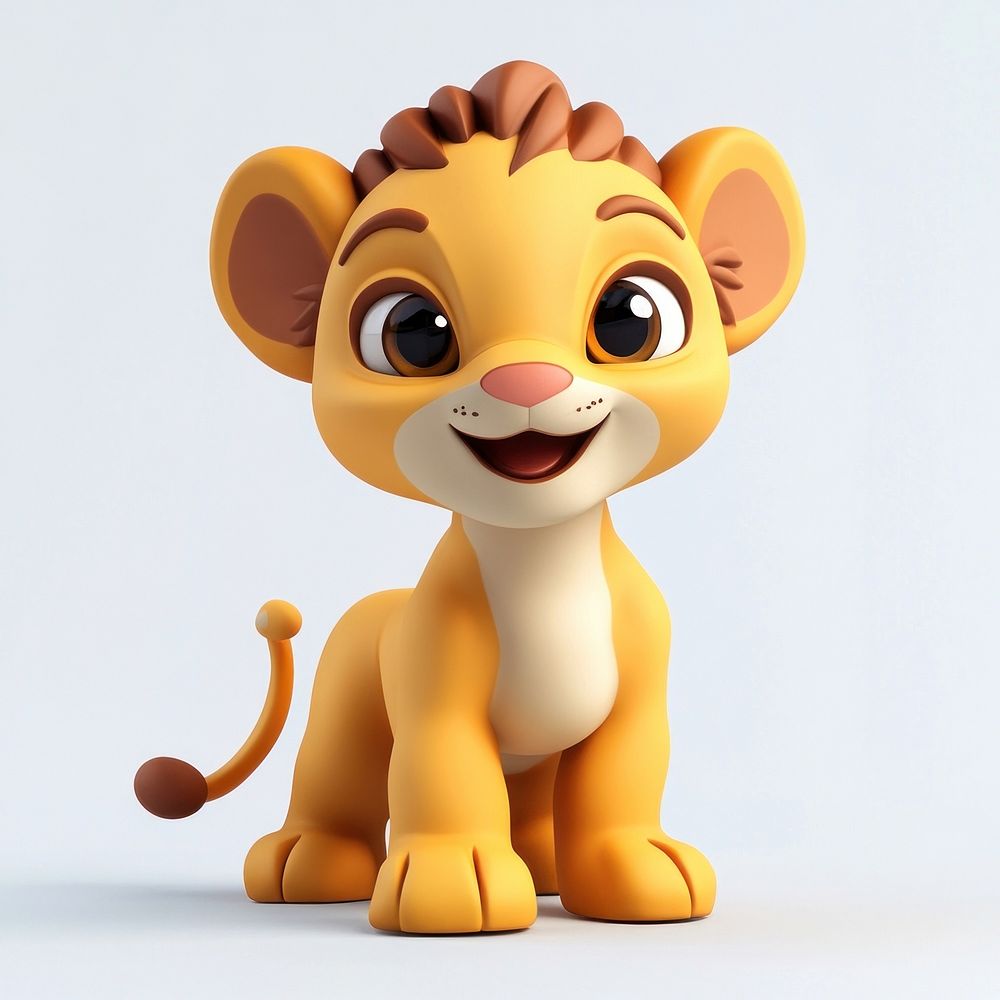 Baby Lion illustration character cartoon.