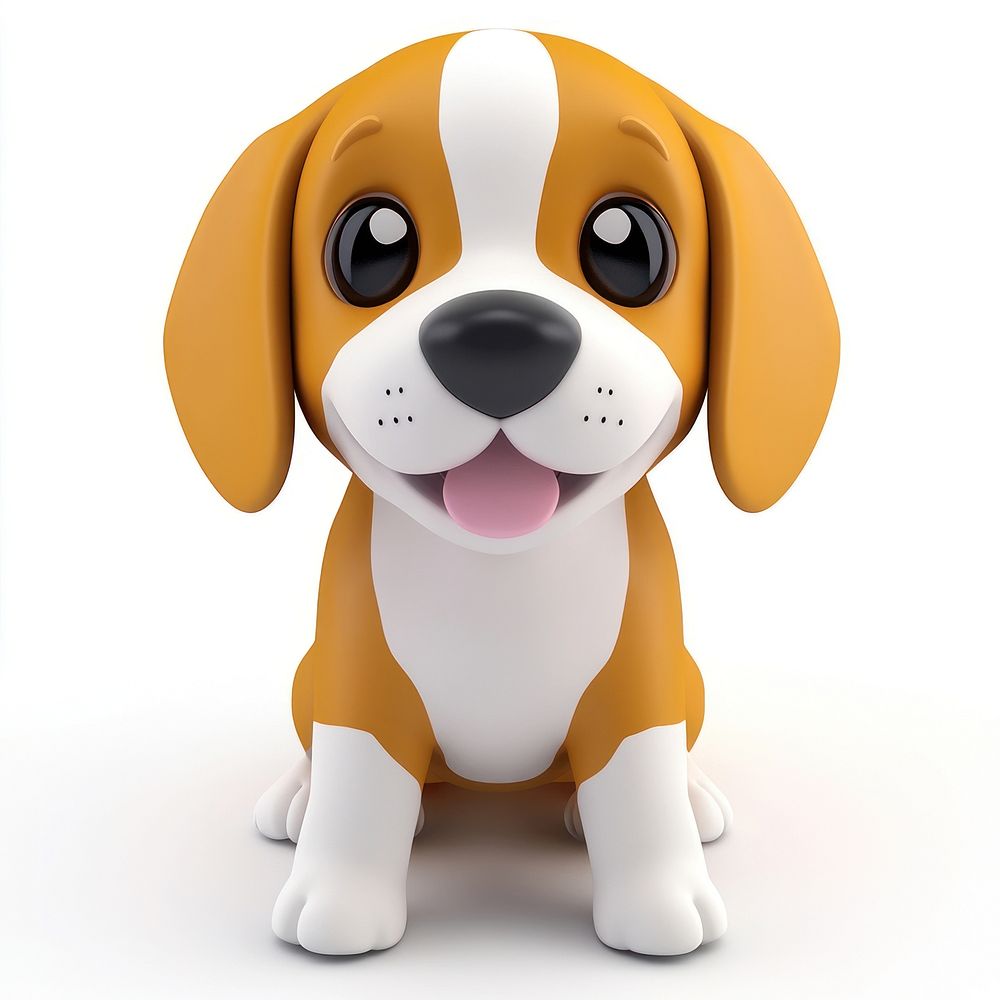 Baby cute Beagle beagle illustration cartoon.