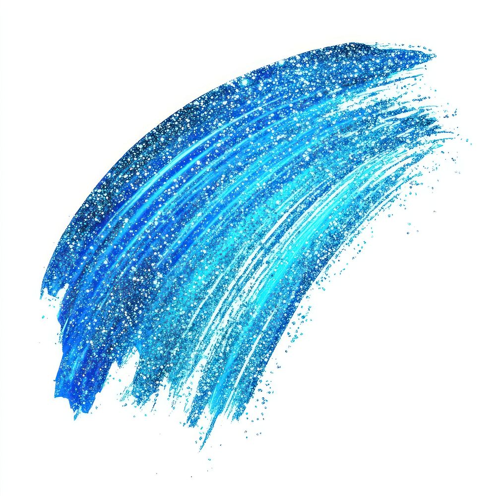 Glitter blue brush stroke sparkling outdoors artistic.