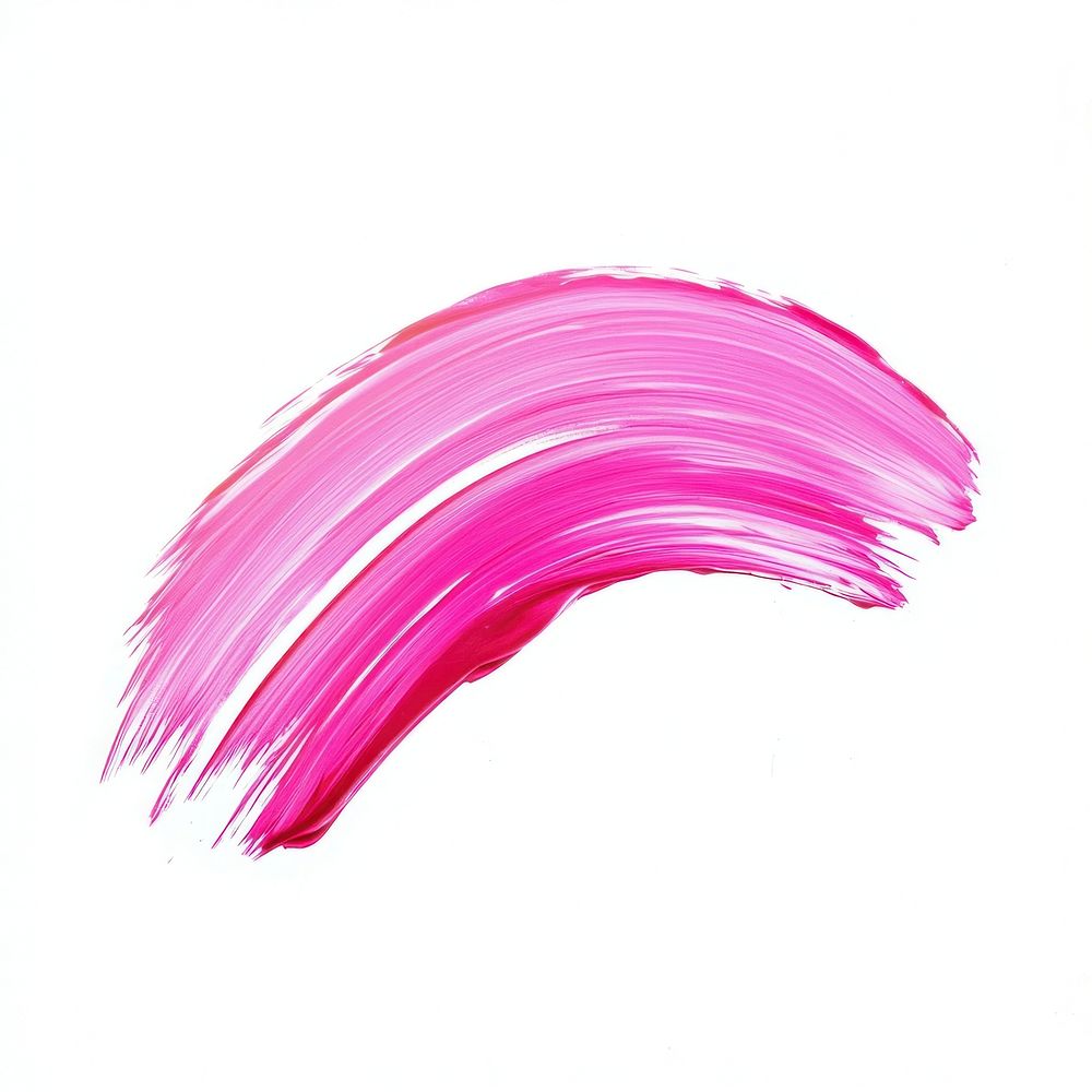 Vibrant pink brush stroke art appliance cosmetics.