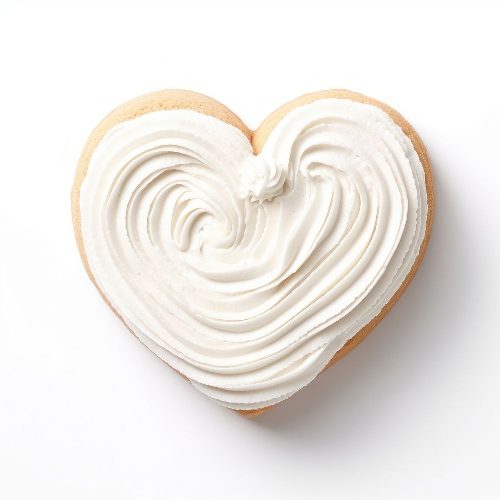 Cake dessert heart white.