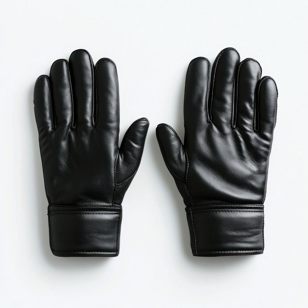 Winter leather Gloves gloves fashionable accessory.