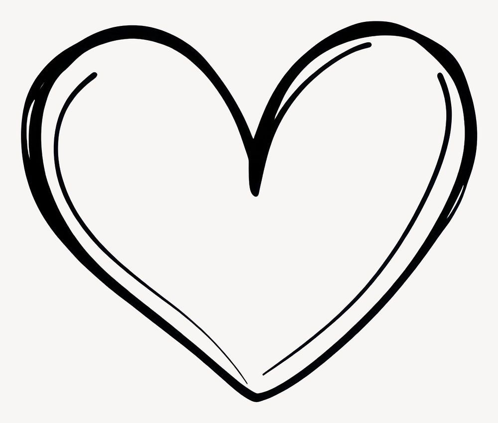 Simple black heart illustration vector | Free Vector - rawpixel