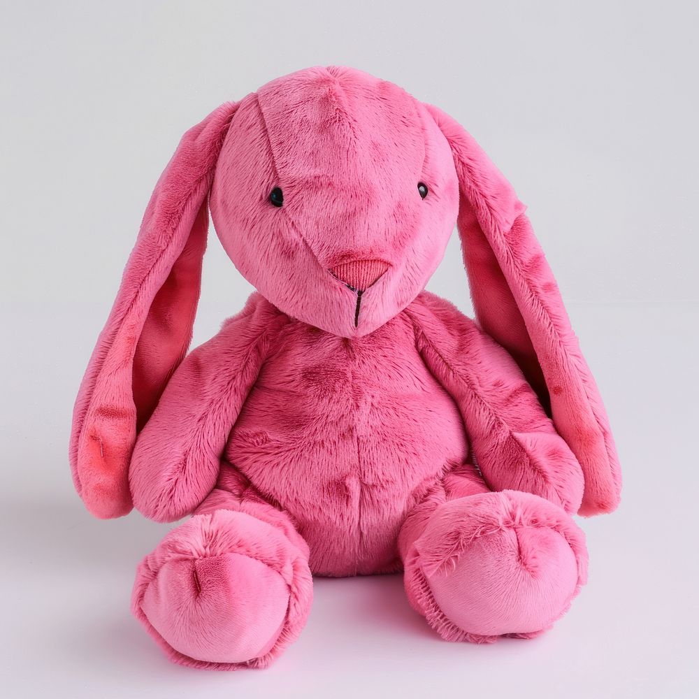 Pink stuffed rabbit plush cute | Free Photo - rawpixel
