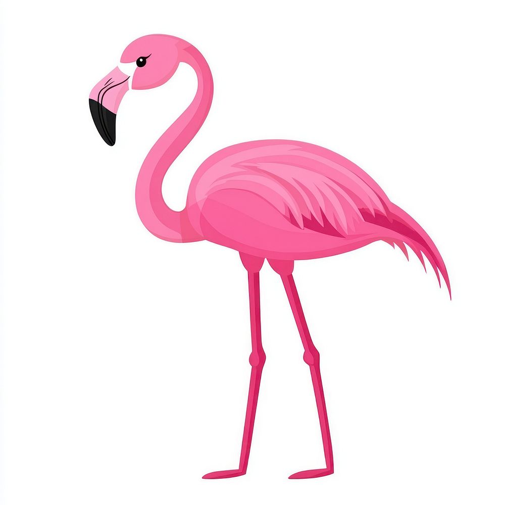 Flamingo illustration bird art.