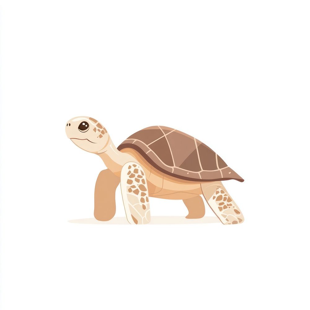 Sea turtle illustration animal art.