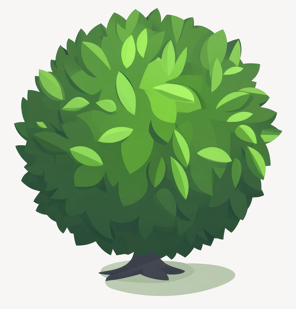 Tree illustration sphere nature vector