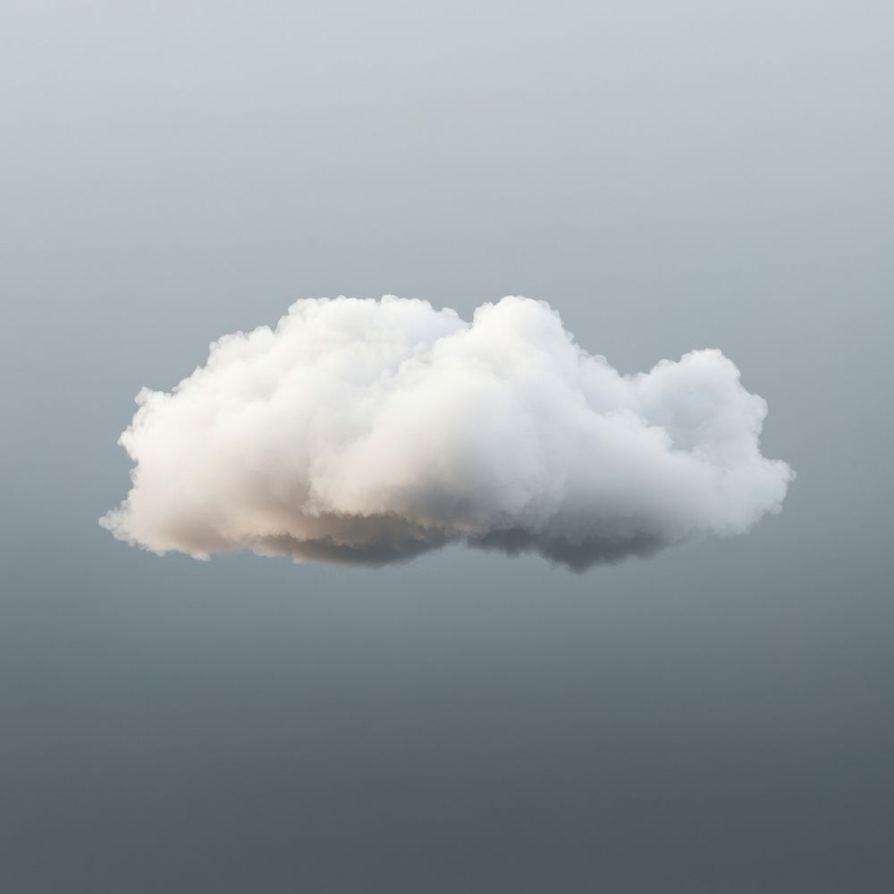 Thin white smooth cloud sky minimalist atmosphere.