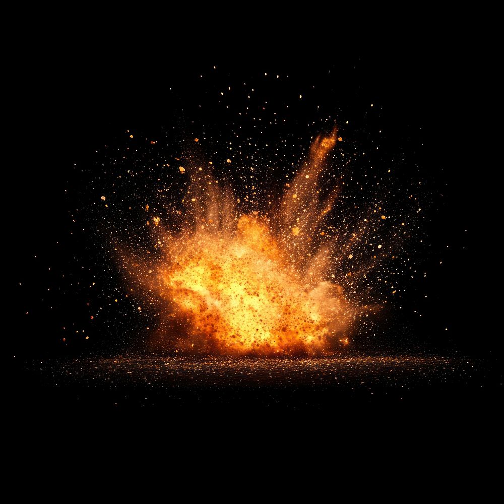 Fire bomb explosion background flames fireworks.