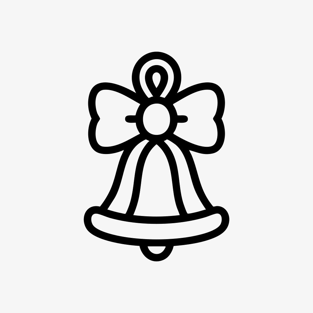 Christmas holiday bell icon.