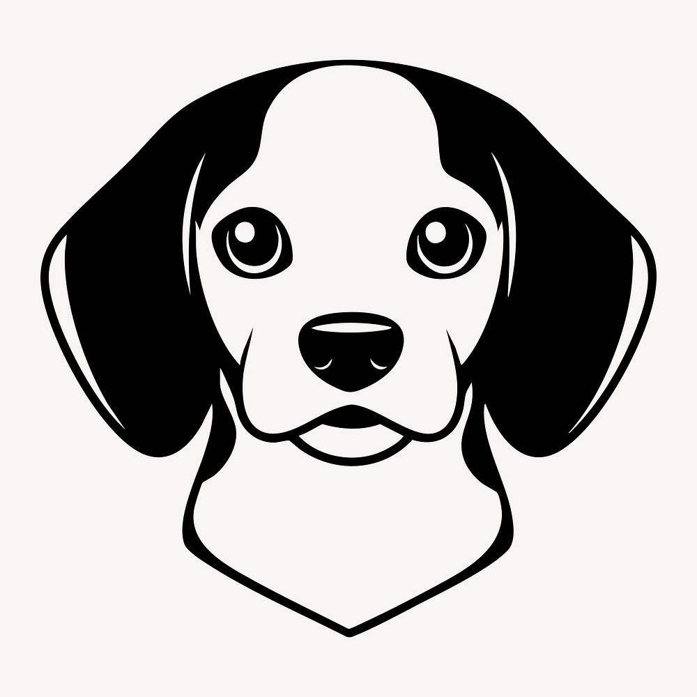 Cute beagle dog vector illustration vector