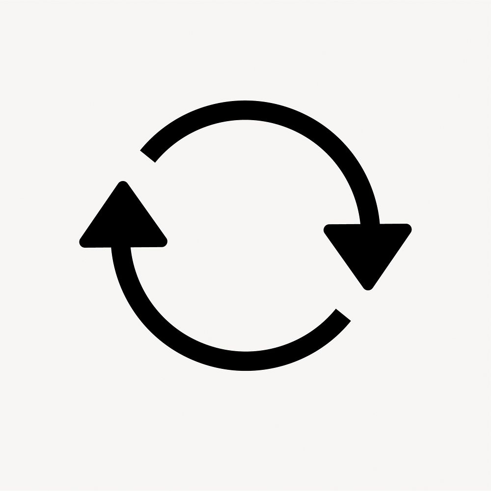 Refresh, update, cycle, arrows, loop, user interface vector