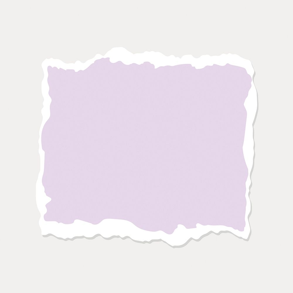 Torn paper purple texture illustration element