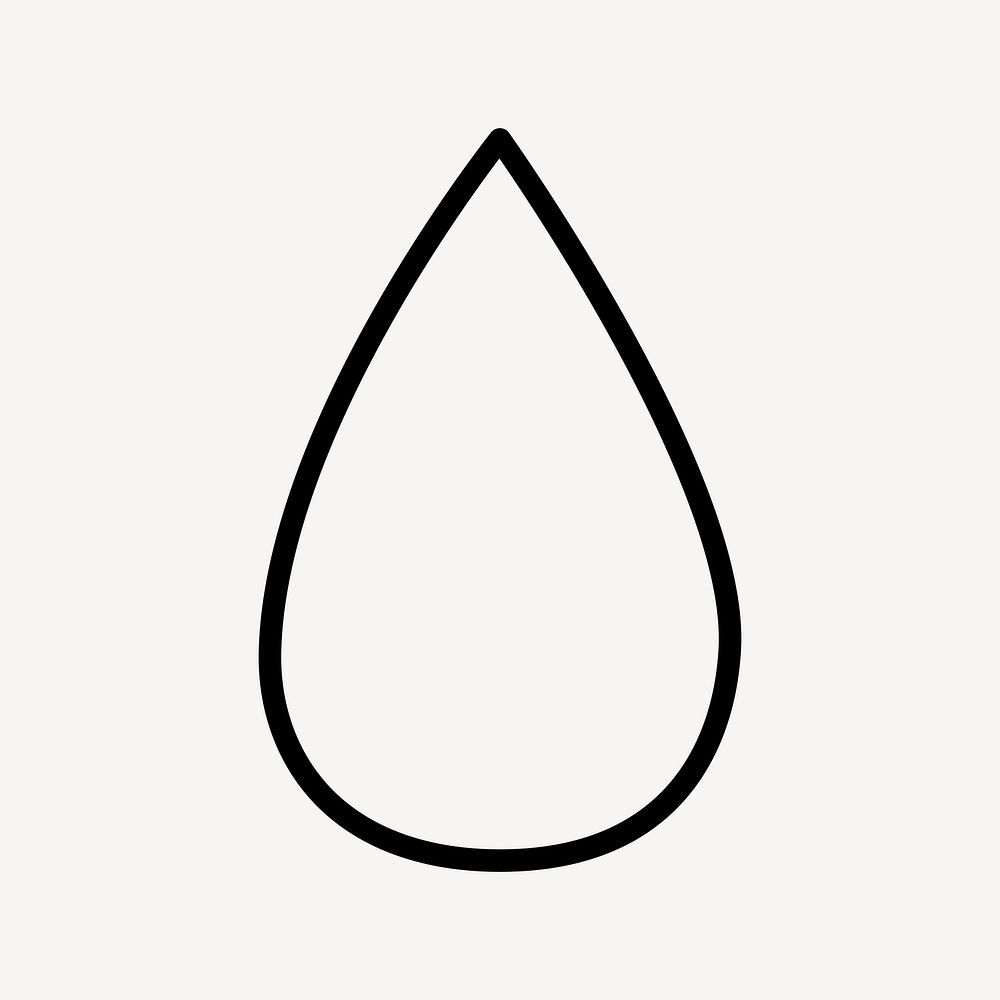 Minimalist droplet line art