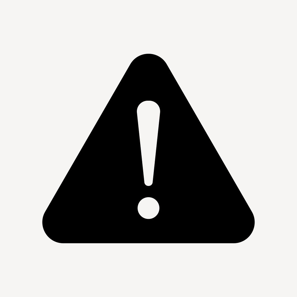 Warning symbol caution alert, UI icon