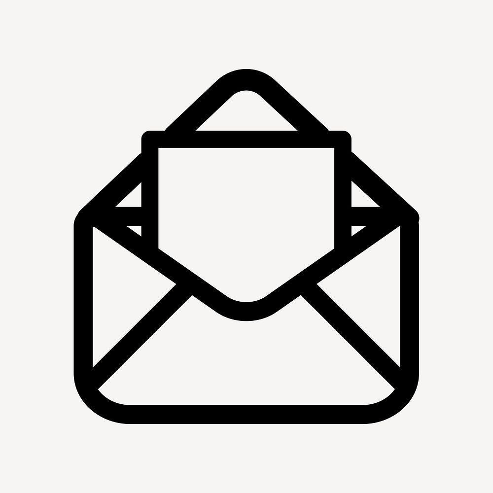 Minimalist email design, UI icon