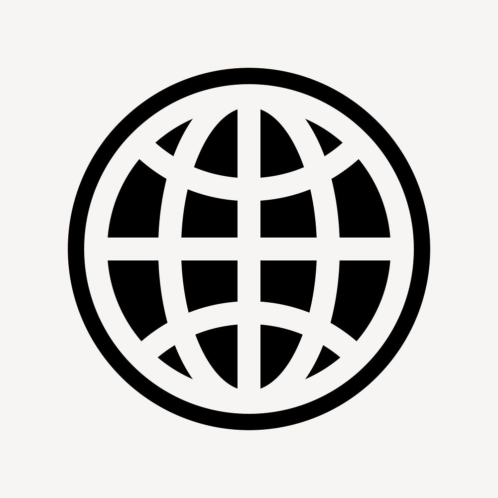 Global connectivity symbol illustration, UI icon