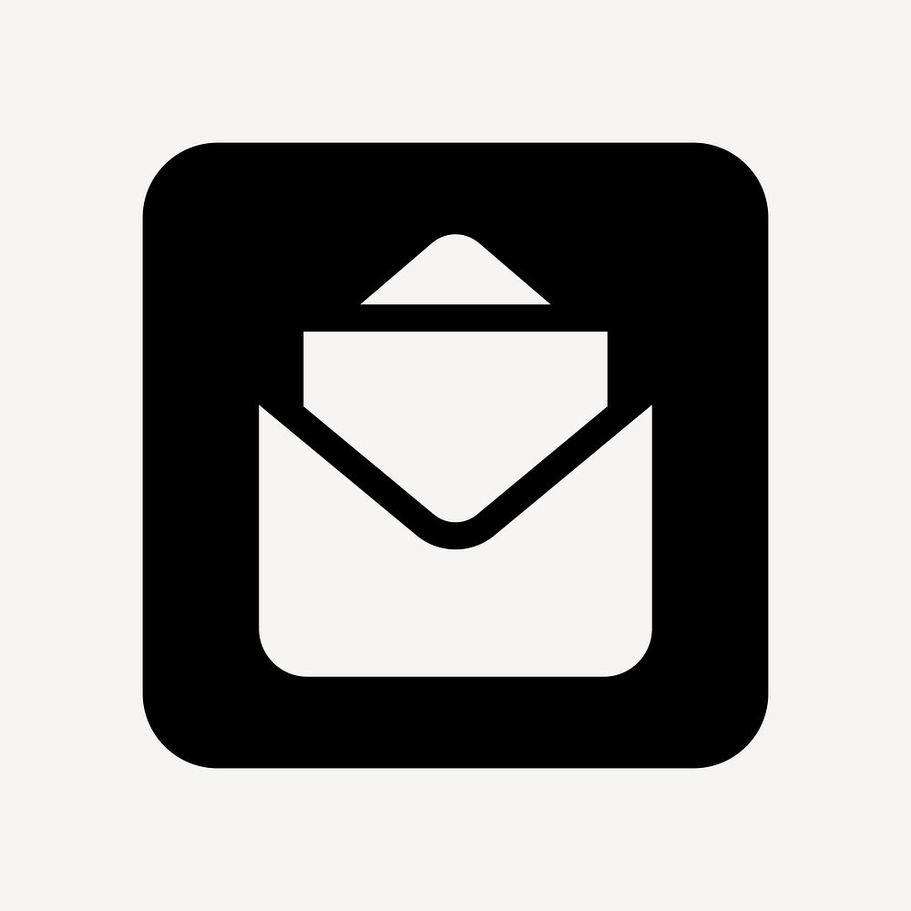 Minimalist envelope design, UI icon