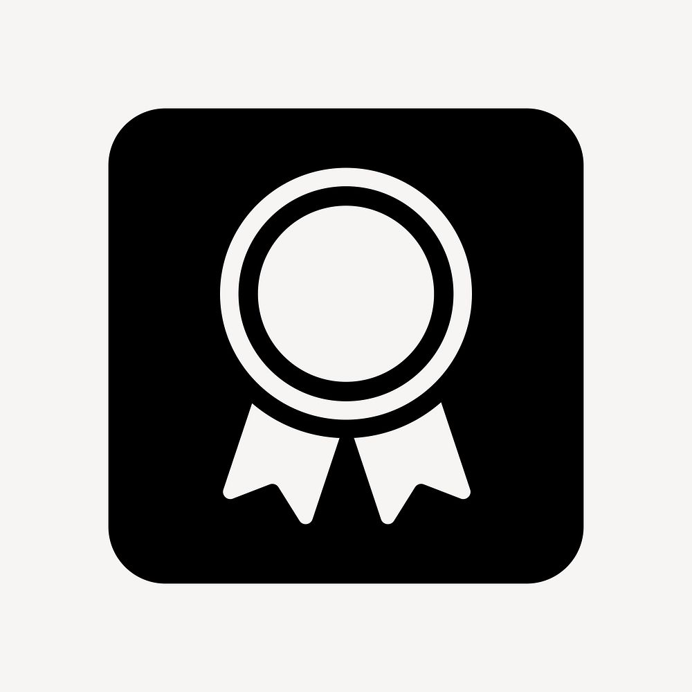 Award symbolizing achievement, UI icon vector