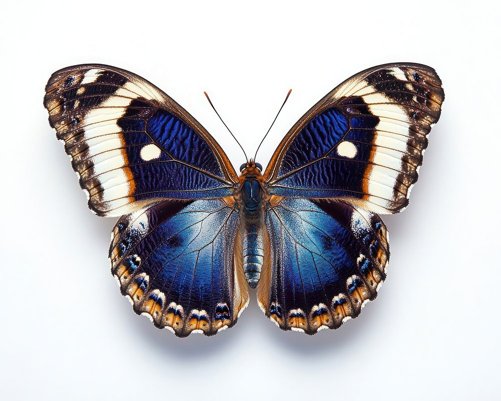 Beautiful blue butterfly photography vibrant insect.