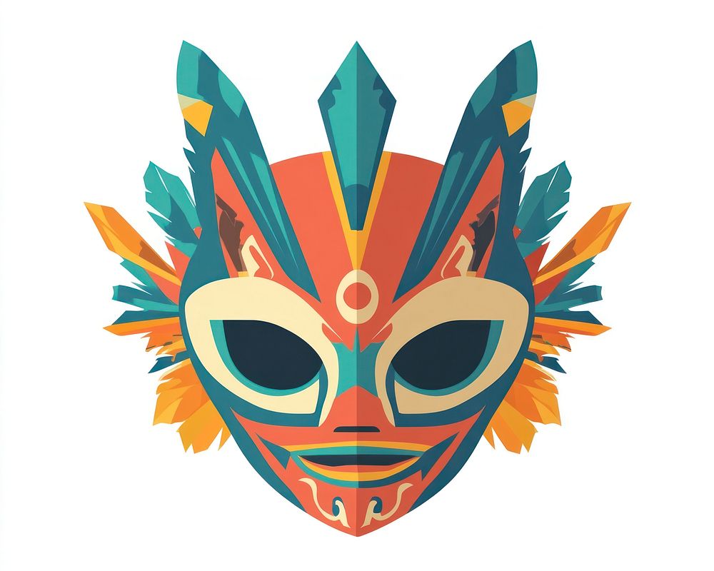 Mardi Gras Carnival Mask mask illustration vibrant.