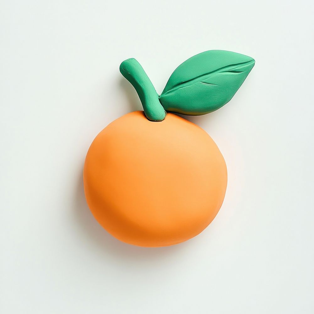 Pastel green orange fruit clay | Free Photo - rawpixel