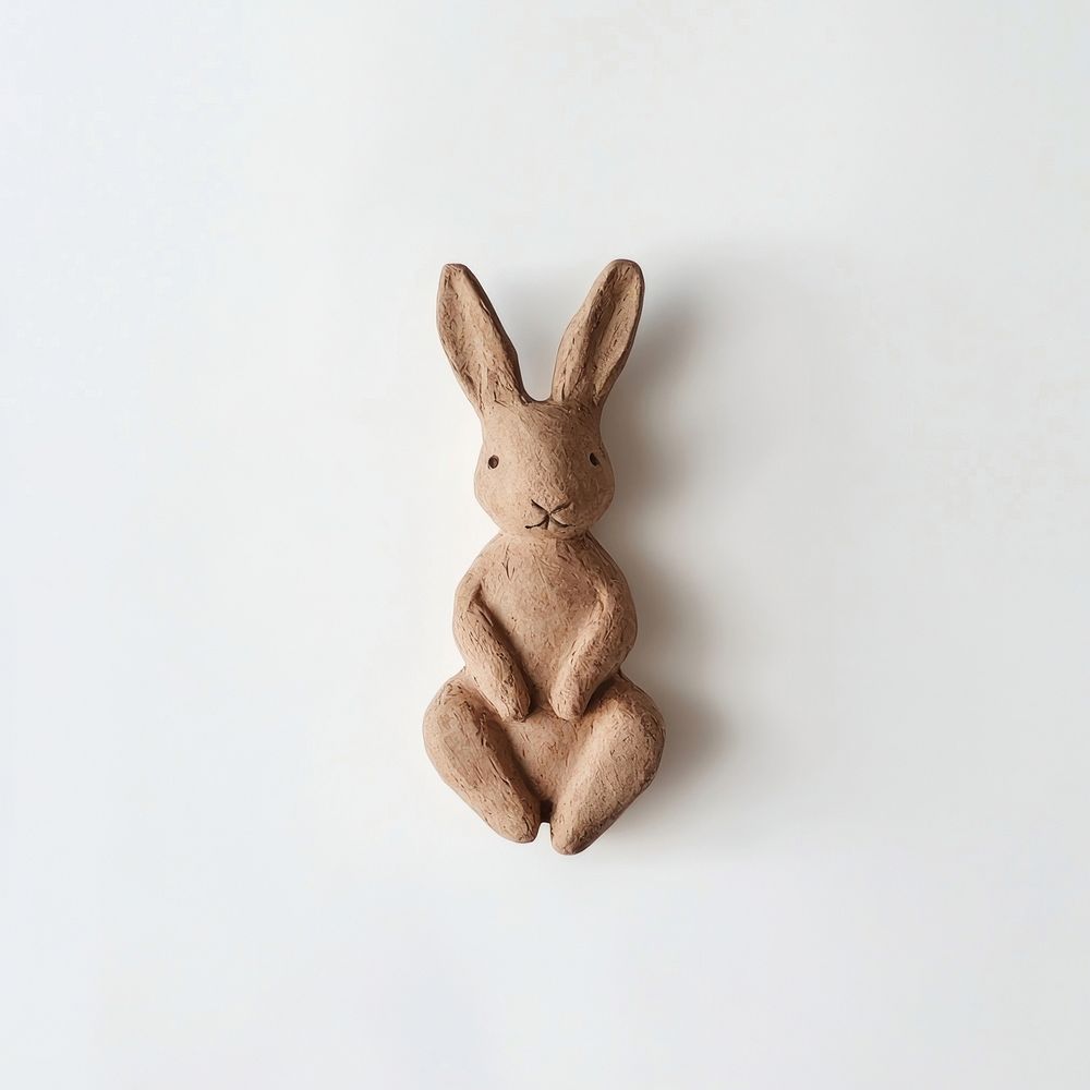 Rabbit figure bunny clay confectionery.