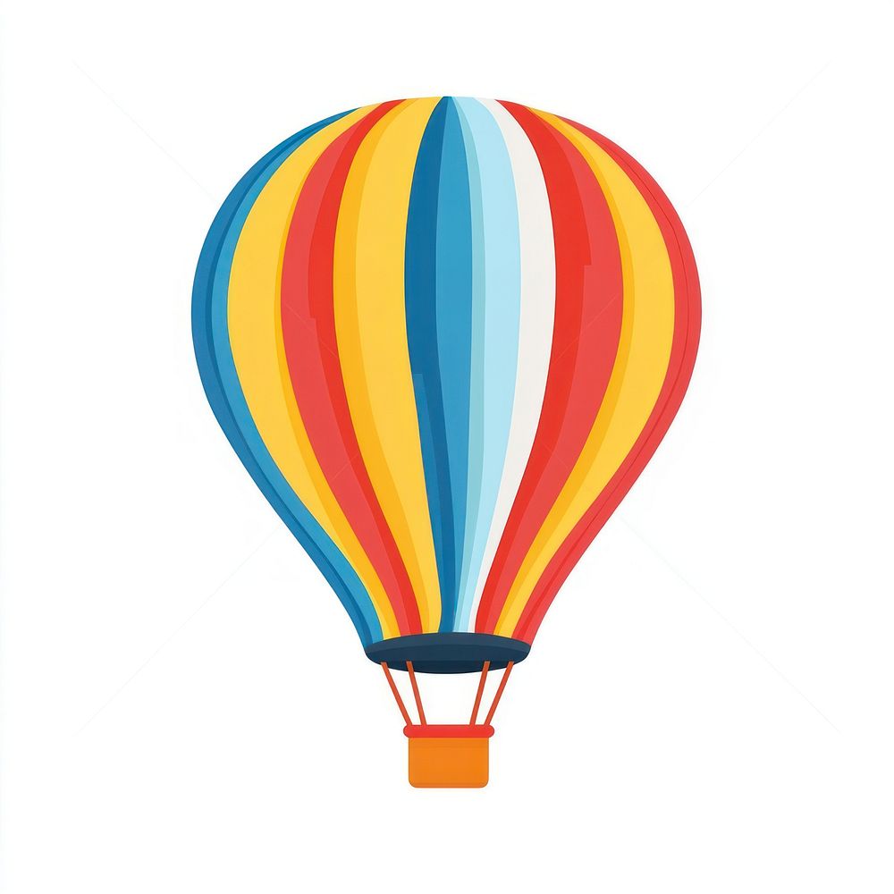 Hot air balloon illustration transportation ballooning.