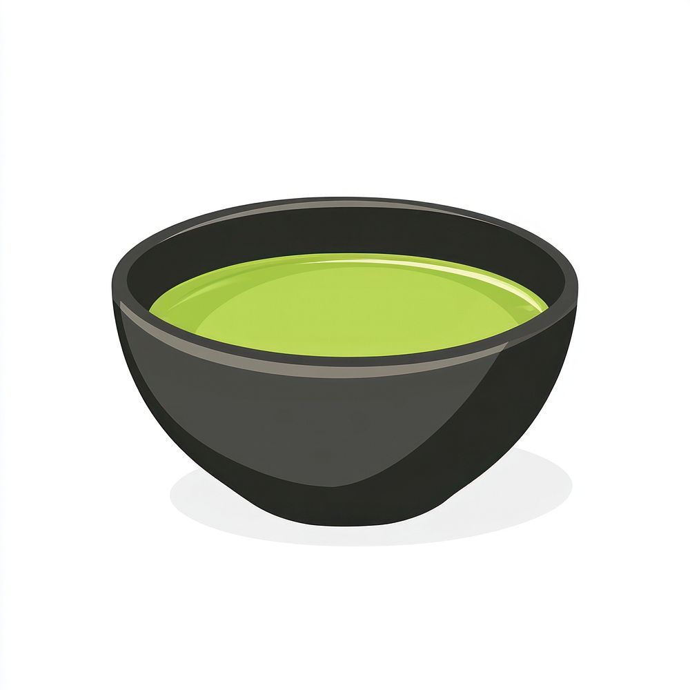 Matcha tea cup illustration beverage japanese.