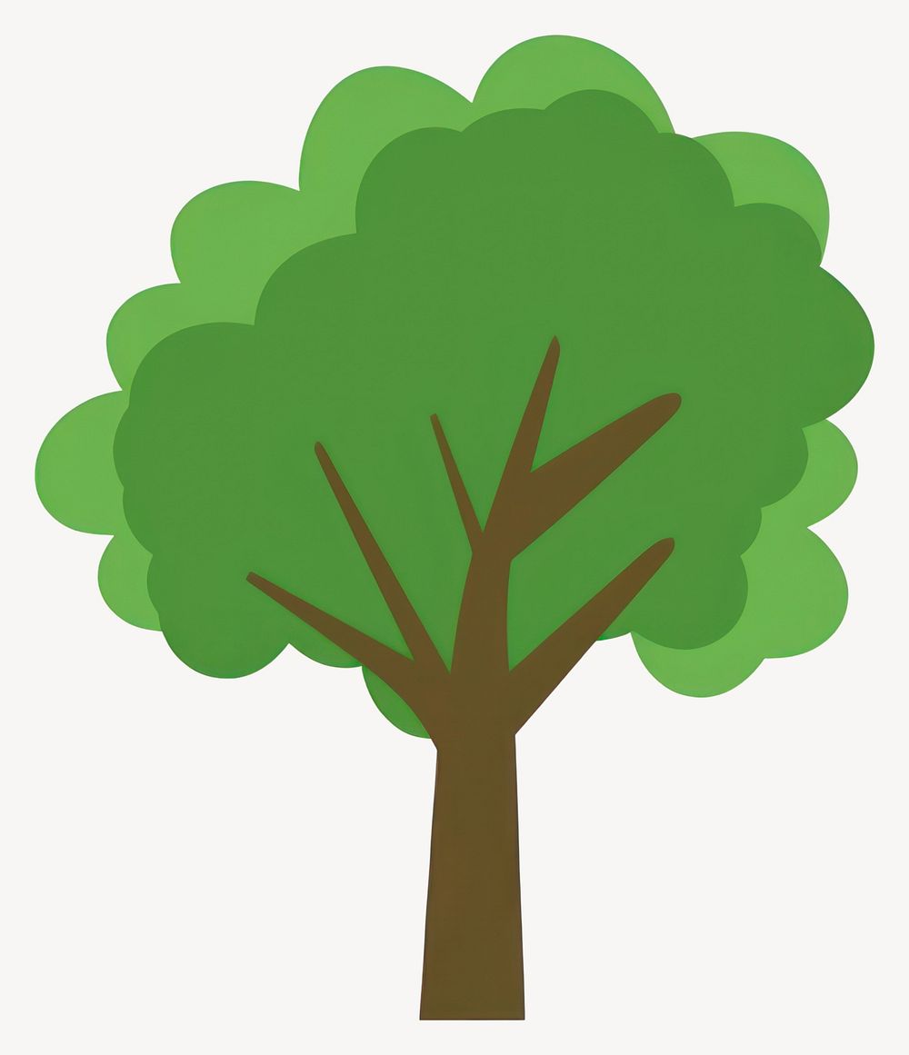 Tree illustration symbol simple vector