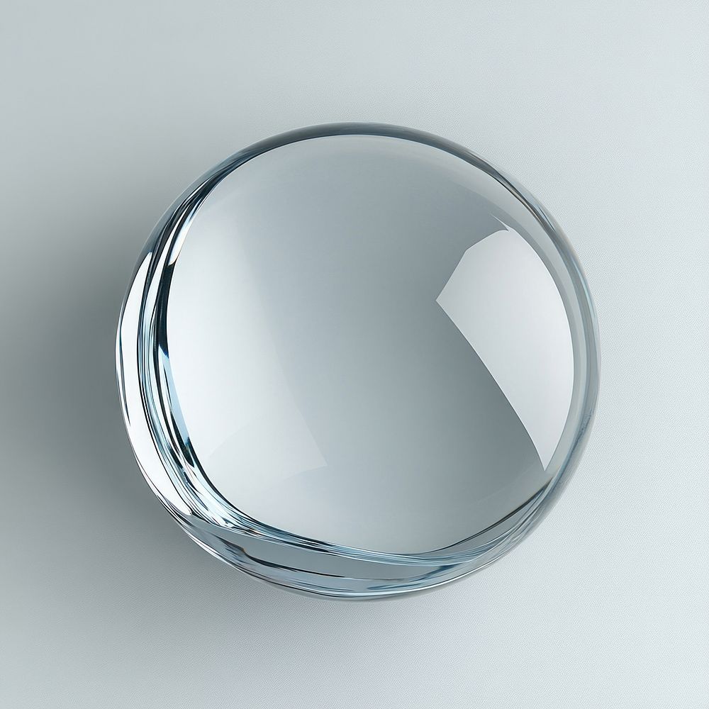 Ellipse glass transparent sphere round.