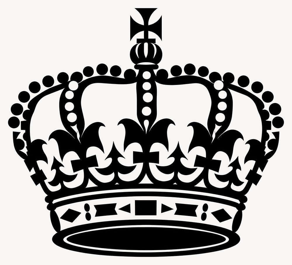 Crown Material crown silhouette elegant vector