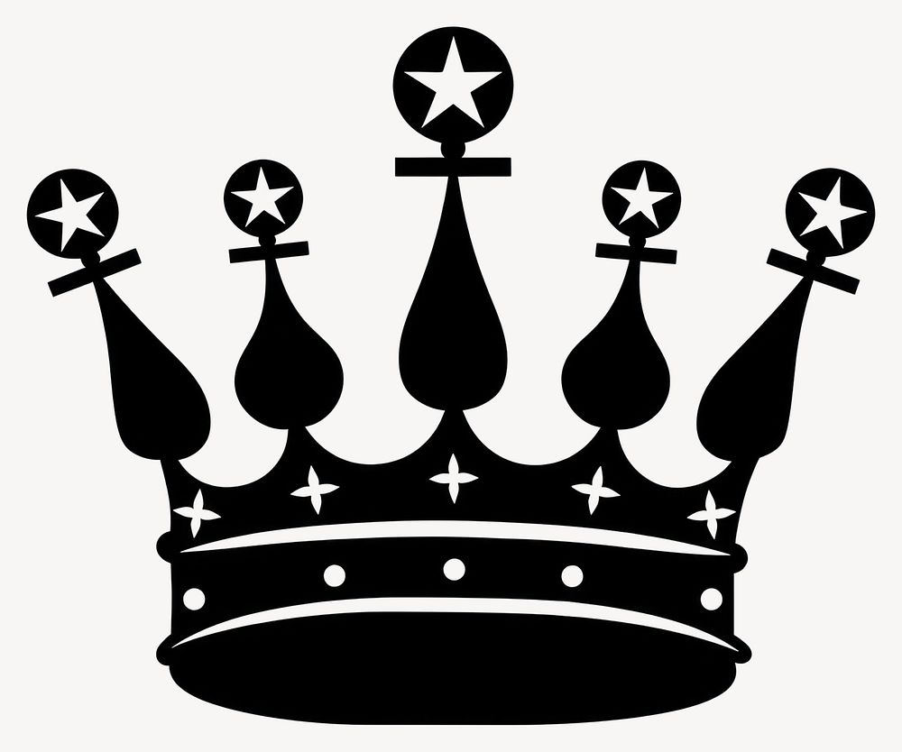 Star crown illustration elegant vector vector