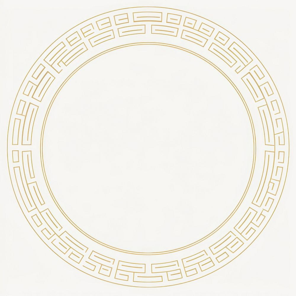 Circular pattern border style gold.