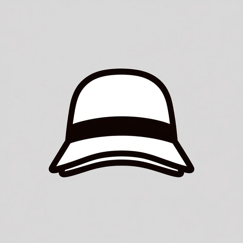 Hat minimalist graphic simple.