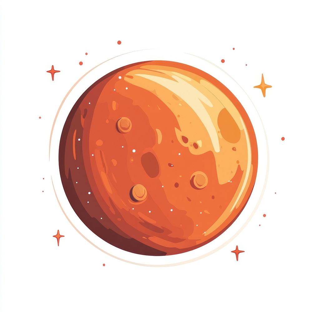 Mars illustration planet space.