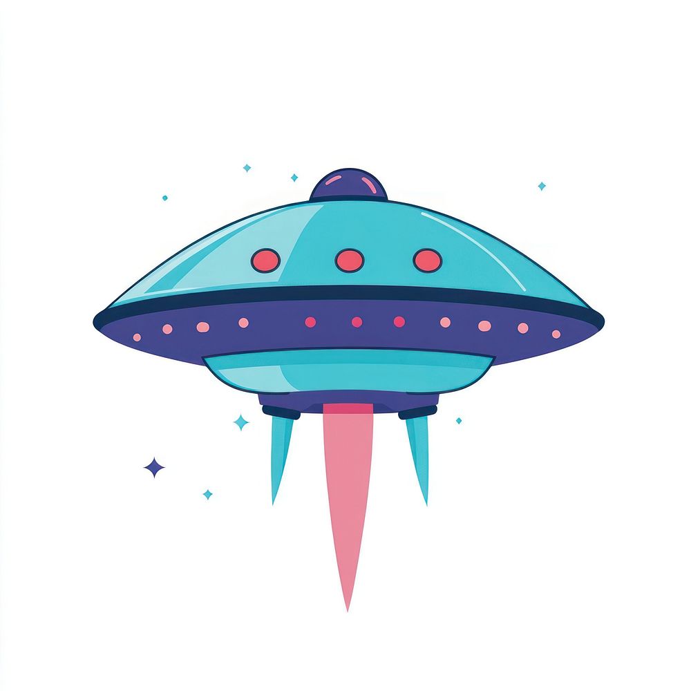 Ufo illustration vehicle art.