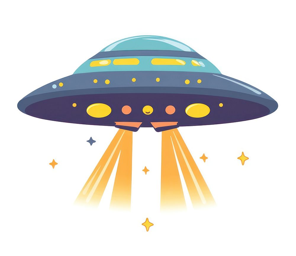 Ufo illustration architecture planetarium.