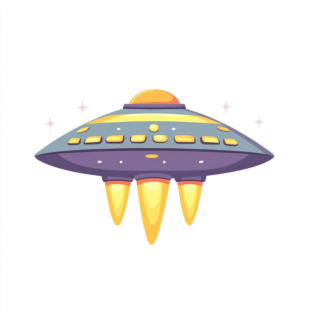 Ufo illustration transportation spacecraft.