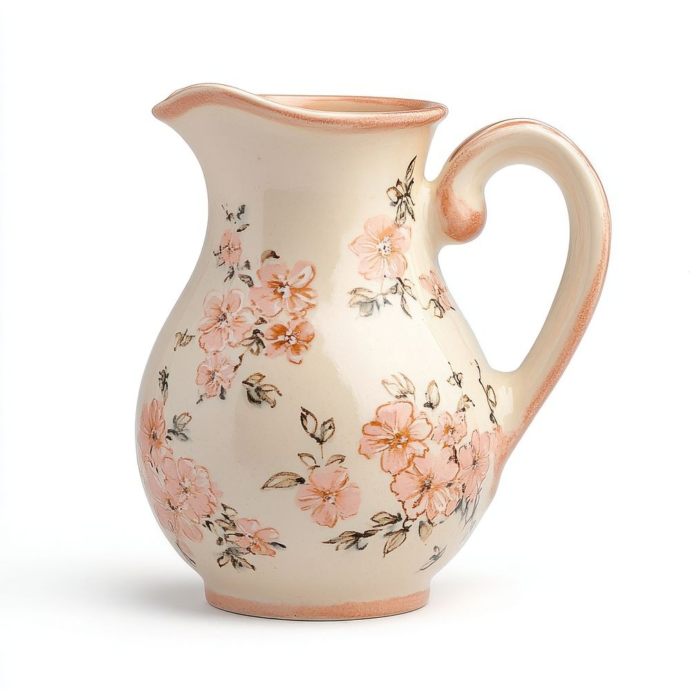 Cream pitcher antique ceramic vintage.