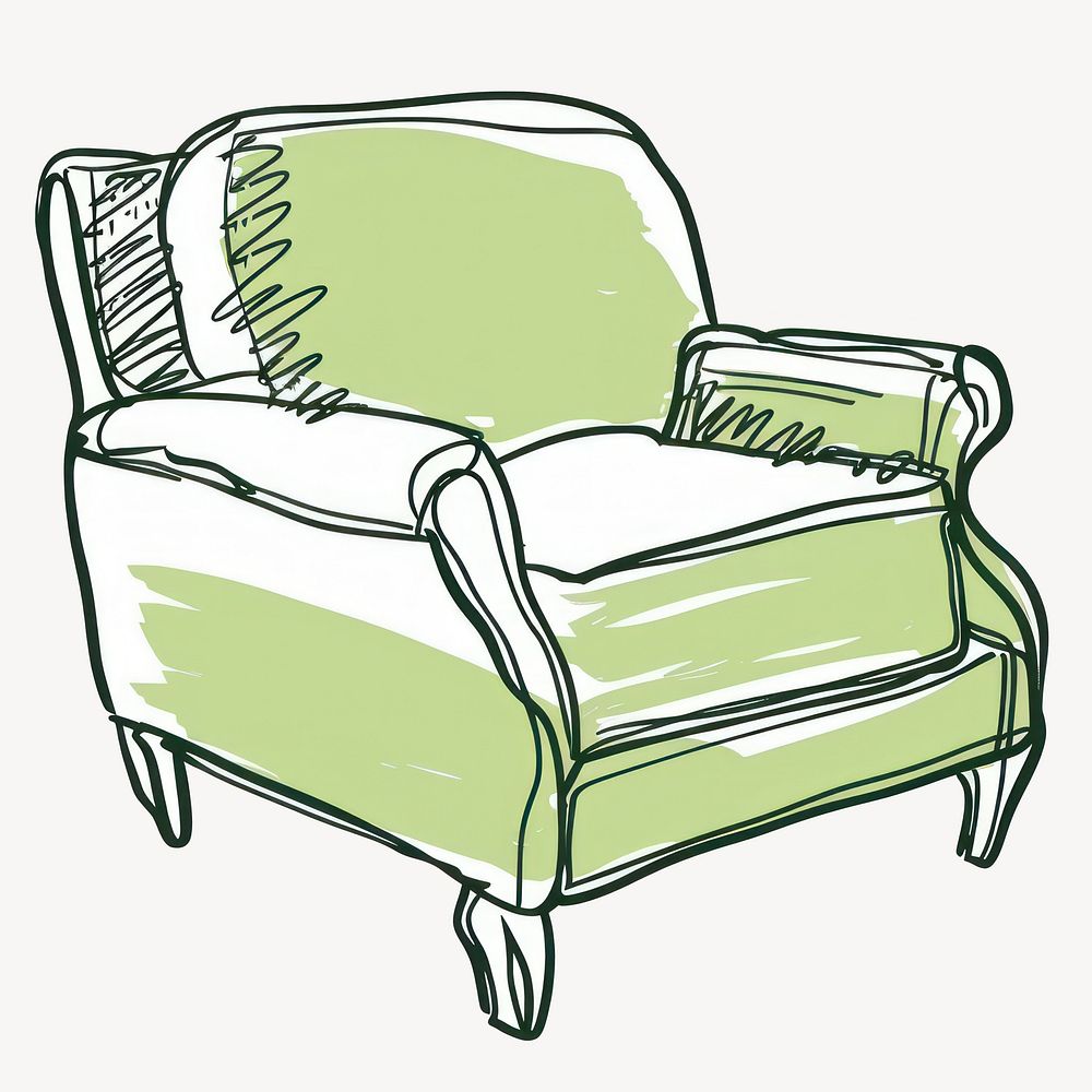 Cozy chair illustration furniture armchair vector