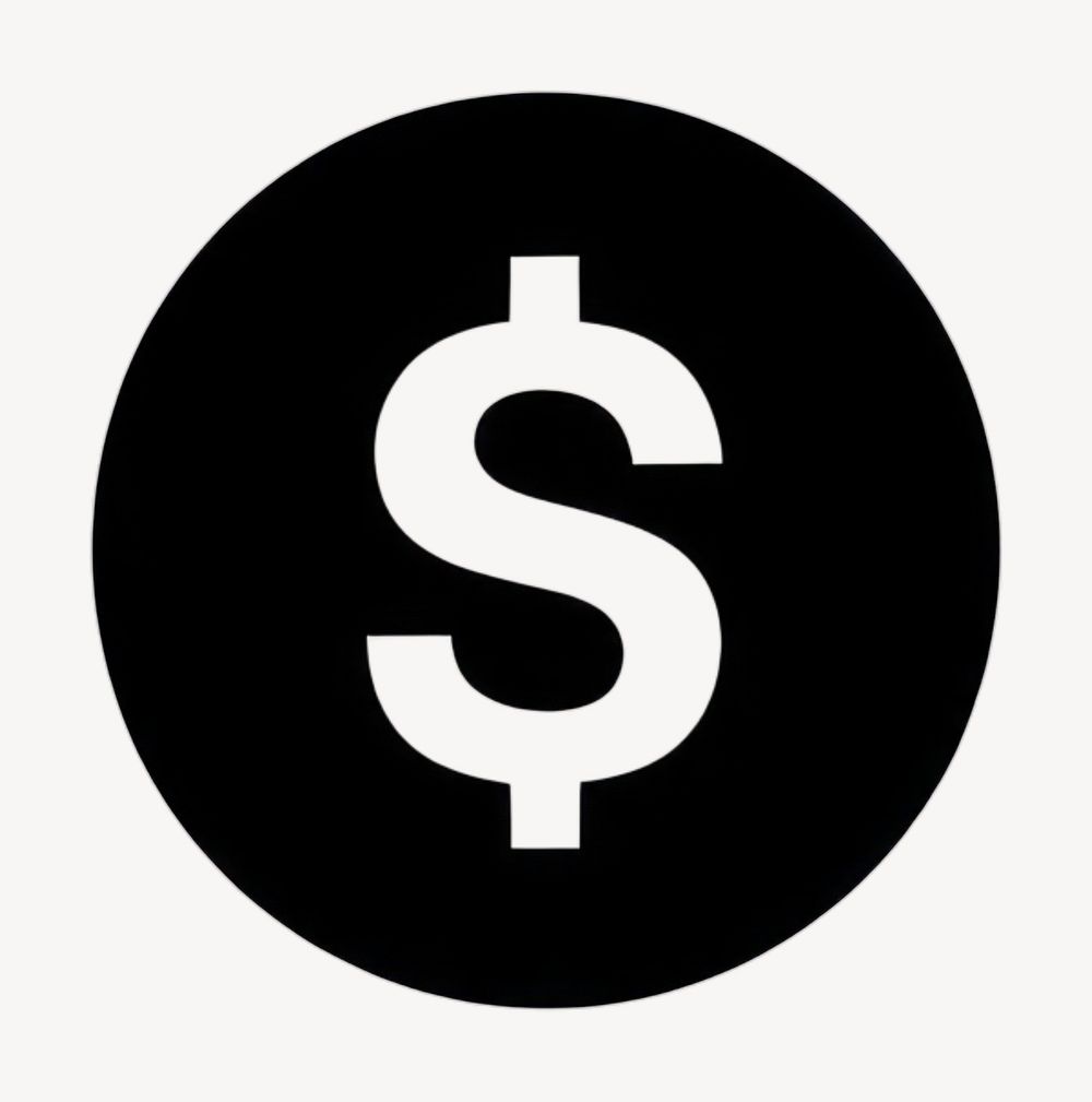 Coin symbol money black  vector