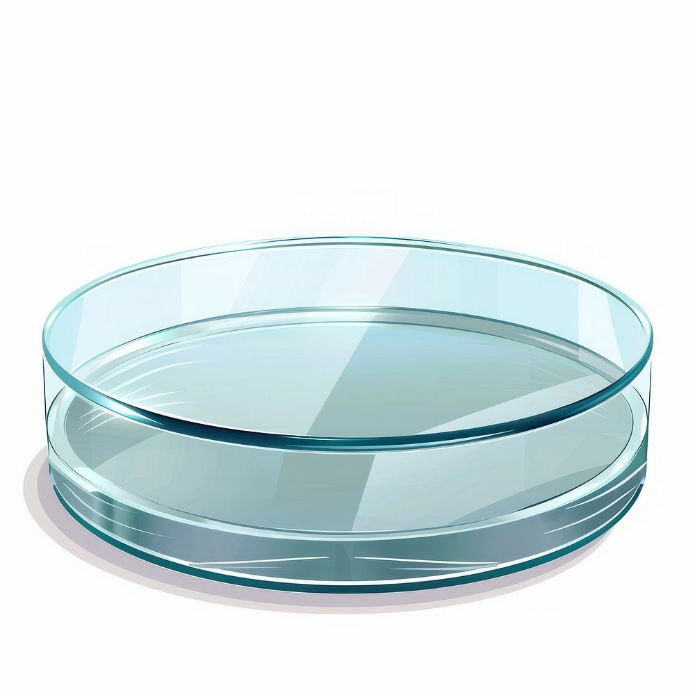 Glass podium transparent round illustration.