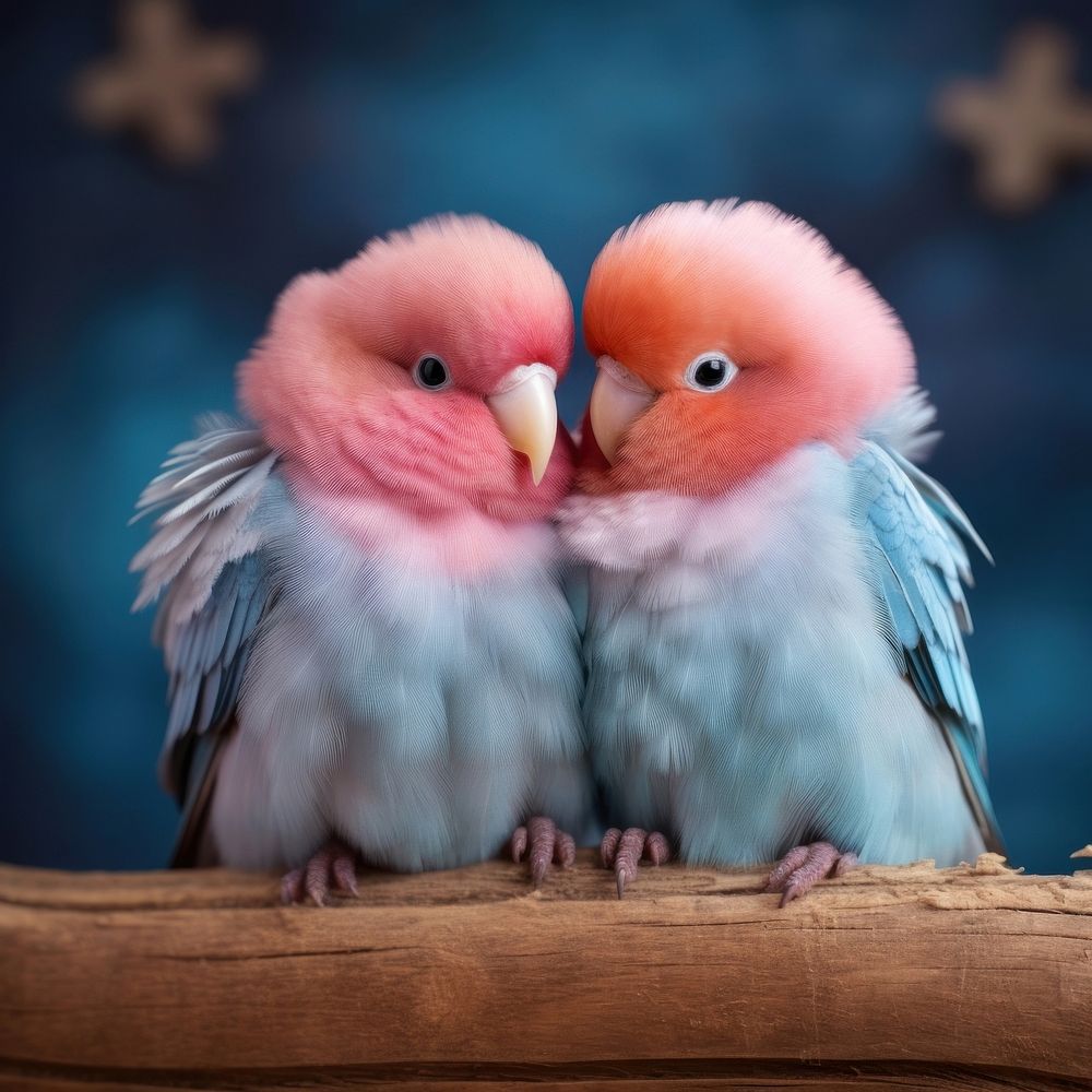 Lovebird birds lovebirds together.