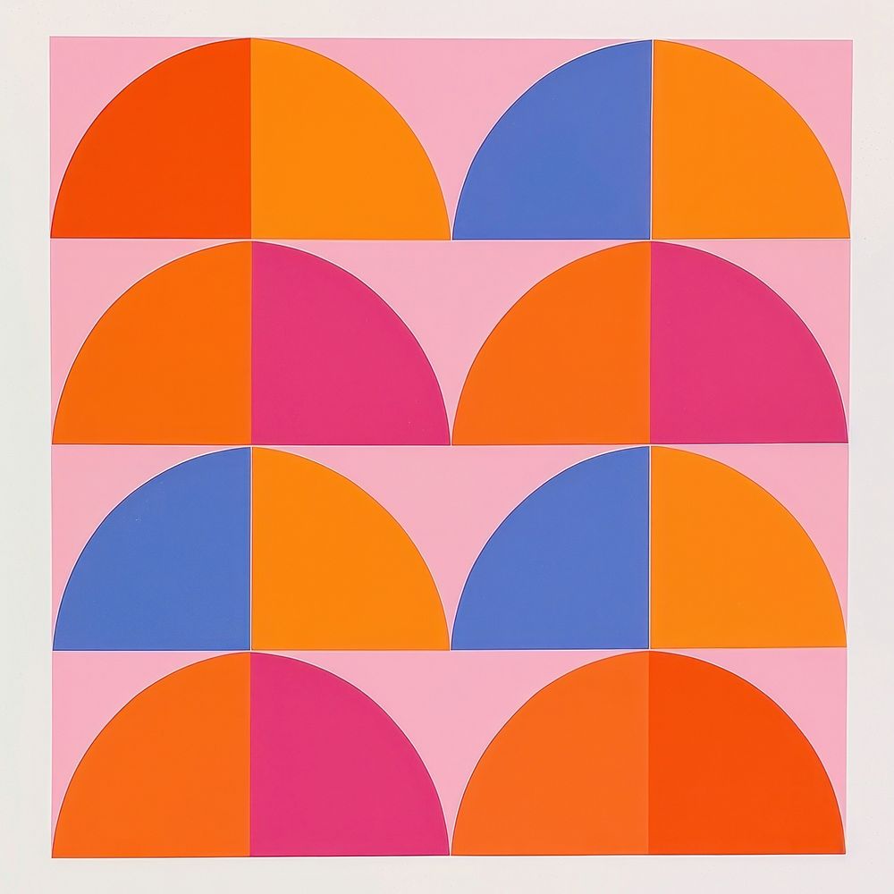 Blue orange obtuse triangle pattern | Free Photo Illustration - rawpixel