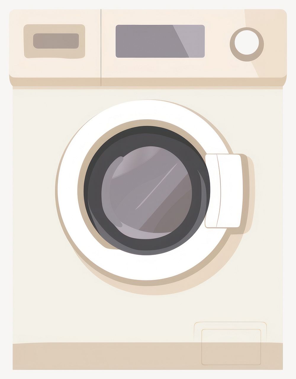 Washing machiine appliance device letterbox vector