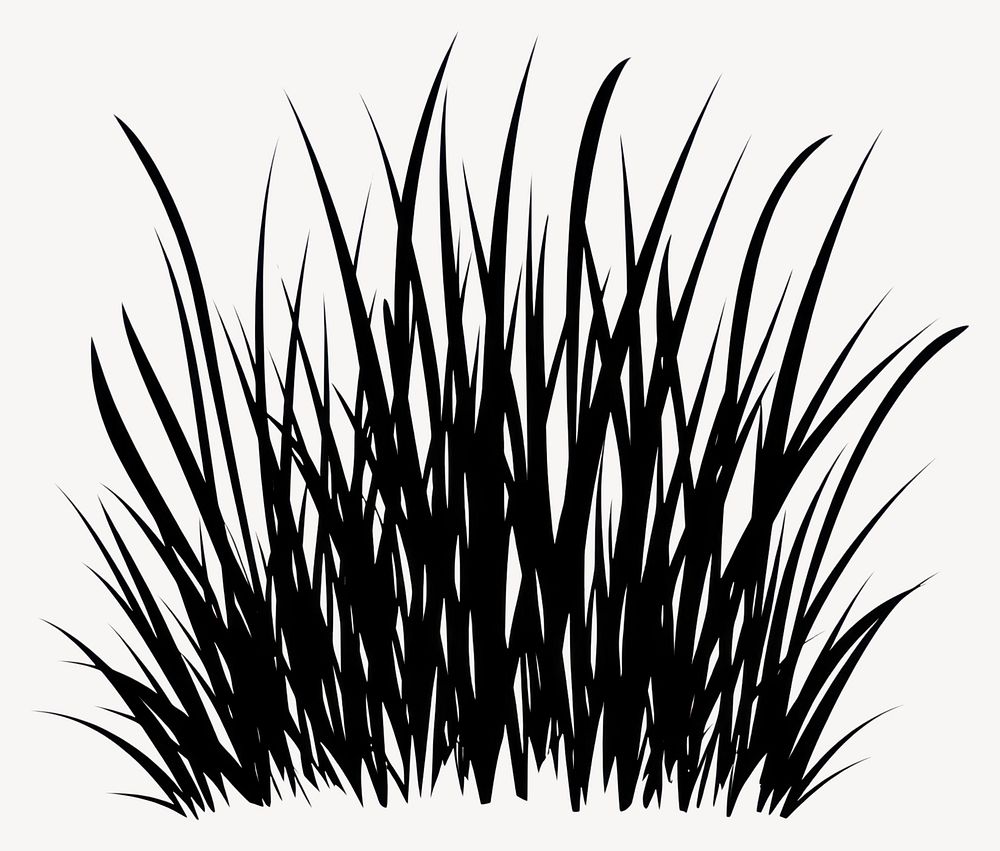 Grass bush art illustration vector vector