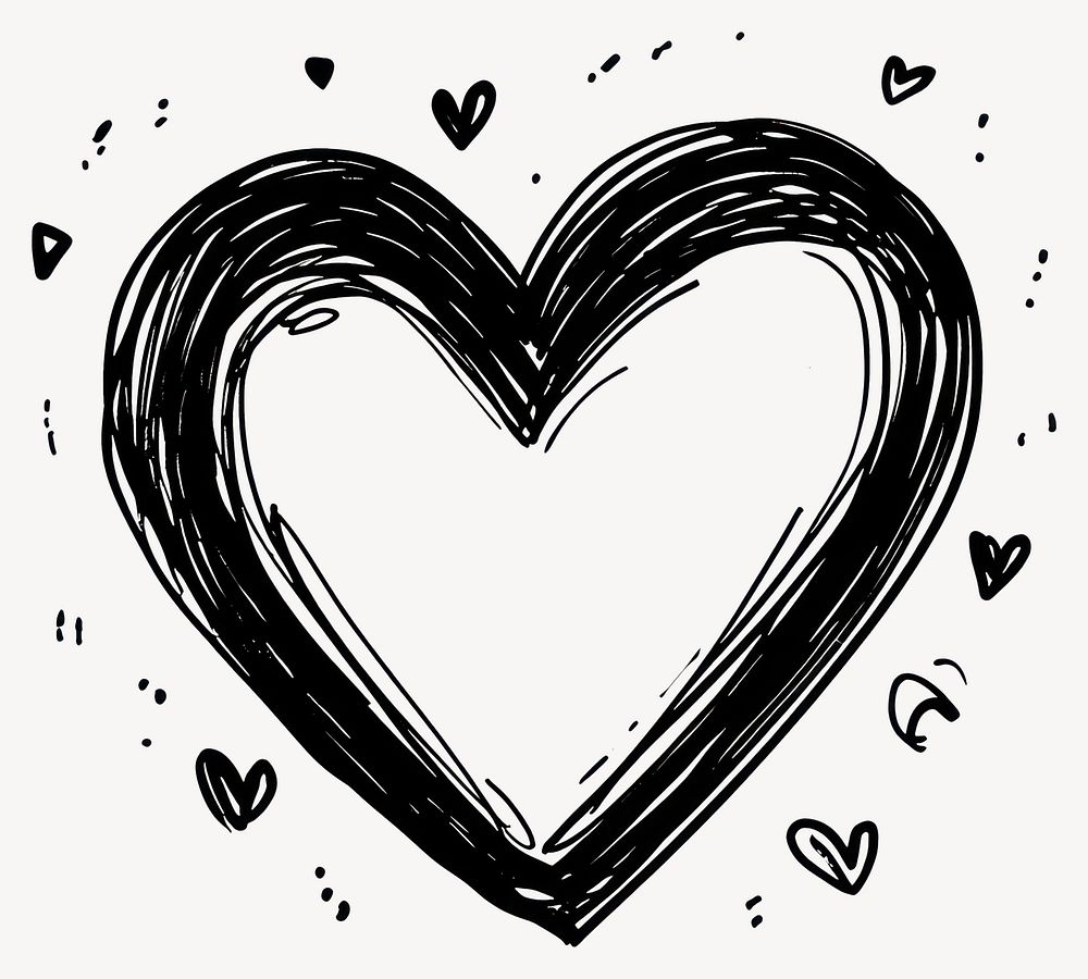 Heart illustration symbol white vector