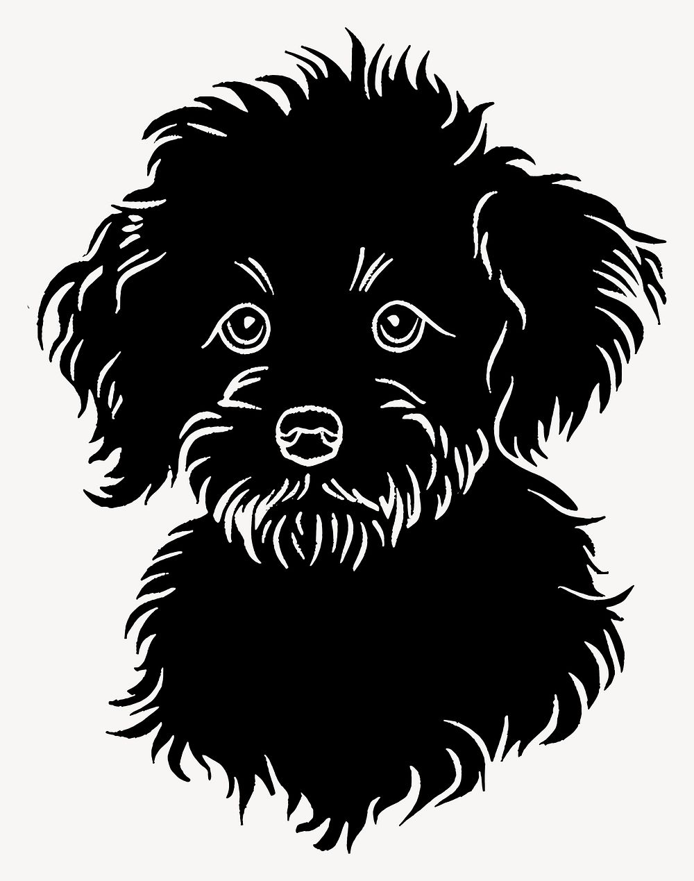 Dog illustration silhouette animal vector